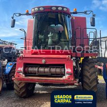 Colheitadeira Case IH Axial-Flow 7230 com Plataforma Caracol 3020 TerraFlex 35 Pés - Ano 2014